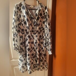 Flavie Floral Waist Band Midi Dress